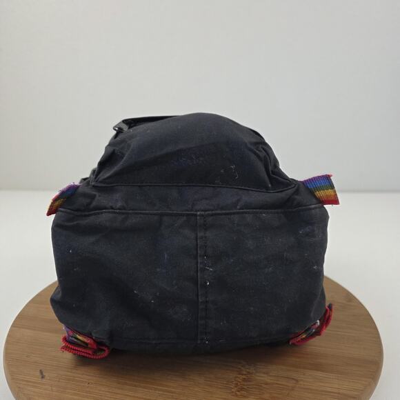 Fjallraven Kanken Rainbow Mini Pride Backpack Black 7L F Small Daypack - Picture 6 of 13